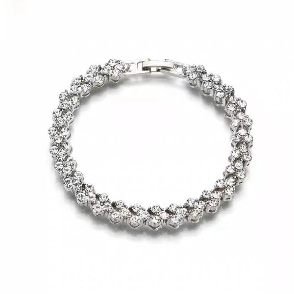 Planet Gates Fashion Charm CZ Tennis Bracelet for Women Crystal Zircon Jewelry Adjustable Gold Color Silver Color Box Chain Bracelets Gift