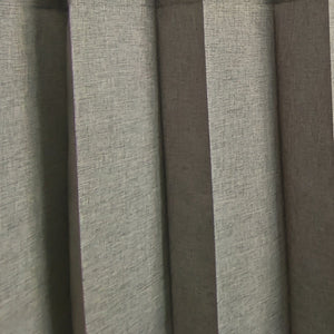 Planet Gates Fashion Grey 1pc Solid Color Shower Curtain With Hooks, Toilet Partition Curtain, Punch-free Waterproof Imitation Linen Bathroom Curtain, Bathroom Accessories