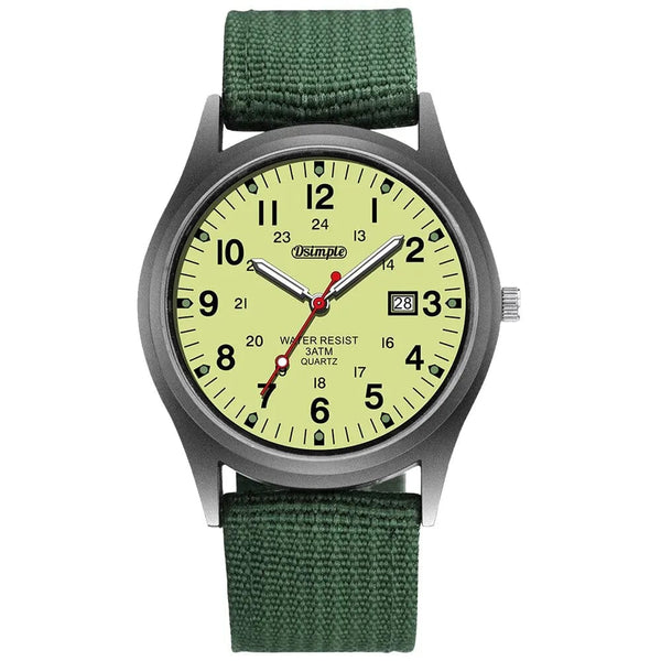 Planet Gates Fashion Mens Watches Luminous Hands Clock Luxury Military Sports Calendar Quartz Wristwatch Men Casual Nylon Watch Reloj Hombre