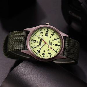 Planet Gates Fashion Mens Watches Luminous Hands Clock Luxury Military Sports Calendar Quartz Wristwatch Men Casual Nylon Watch Reloj Hombre