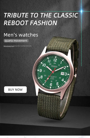 Planet Gates Fashion Mens Watches Luminous Hands Clock Luxury Military Sports Calendar Quartz Wristwatch Men Casual Nylon Watch Reloj Hombre