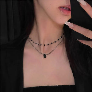 Planet Gates Fashion Rhinestone Heart Collar Choker Necklace for Women Simple Open Collar Necklace Torques Jewelry Accessories
