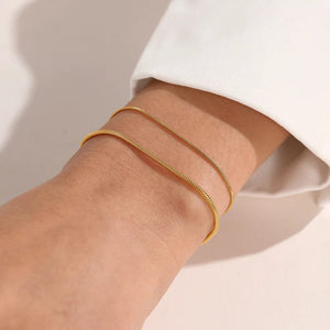 Planet Gates Fashion Stainless Steel Snake Chain Bracelet for Women Gold Color Bracelets  Charm Summer 2022 Trends in Jewelry Wholesale