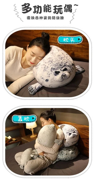 Planet Gates Fat Plush Foca Gorda Seal Toy Stuffed Animal Foca Guatona Peluche Soft Doll Sleeping Pillow Cute Sea Lion Doll Christmas Gift