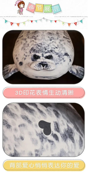 Planet Gates Fat Plush Foca Gorda Seal Toy Stuffed Animal Foca Guatona Peluche Soft Doll Sleeping Pillow Cute Sea Lion Doll Christmas Gift