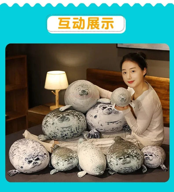 Planet Gates Fat Plush Foca Gorda Seal Toy Stuffed Animal Foca Guatona Peluche Soft Doll Sleeping Pillow Cute Sea Lion Doll Christmas Gift