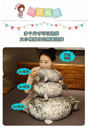 Planet Gates Fat Plush Foca Gorda Seal Toy Stuffed Animal Foca Guatona Peluche Soft Doll Sleeping Pillow Cute Sea Lion Doll Christmas Gift