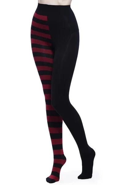 Planet Gates FCCEXIO Striped Yoga Legging Women Print Goth Style Long Tights Casual Punk Ladies Sport High Waist Workout Elastic Leggings