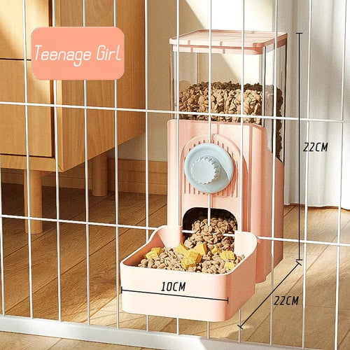 Planet Gates Feeder3 HOOPET Automatic Pet Bowls Cage Hanging Feeder Dog Water Bottle Food Container Dispenser Bowl for Puppy Cats Pet Feeding Product