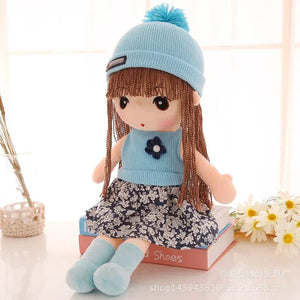 Planet Gates Feier-maoziBLUE / 45cm 45CM Stuffed Plush Toy Girl's Kids Birthday Gift Stuffed Girl Doll Plush Wedding Rag Doll Cute RagDoll Toy for Girl Boy Gift