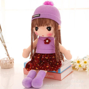 Planet Gates Feier-maoziPURPLE / 45cm 45CM Stuffed Plush Toy Girl's Kids Birthday Gift Stuffed Girl Doll Plush Wedding Rag Doll Cute RagDoll Toy for Girl Boy Gift