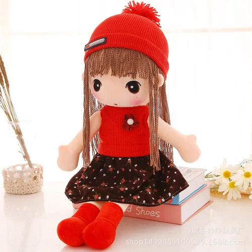 Planet Gates Feier-maoziRe / 45cm 45CM Stuffed Plush Toy Girl's Kids Birthday Gift Stuffed Girl Doll Plush Wedding Rag Doll Cute RagDoll Toy for Girl Boy Gift