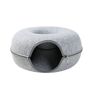 Planet Gates Felt Pet Cat House Cat Tunnel Bed Cats Interactive Toys Funny Kitten Large Cat Exercising Toy Removable Pet Products Cat Villa