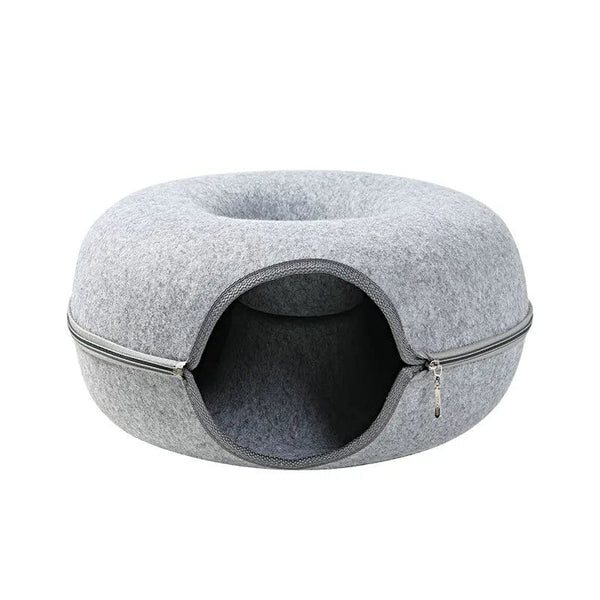 Planet Gates Felt Pet Cat House Cat Tunnel Bed Cats Interactive Toys Funny Kitten Large Cat Exercising Toy Removable Pet Products Cat Villa