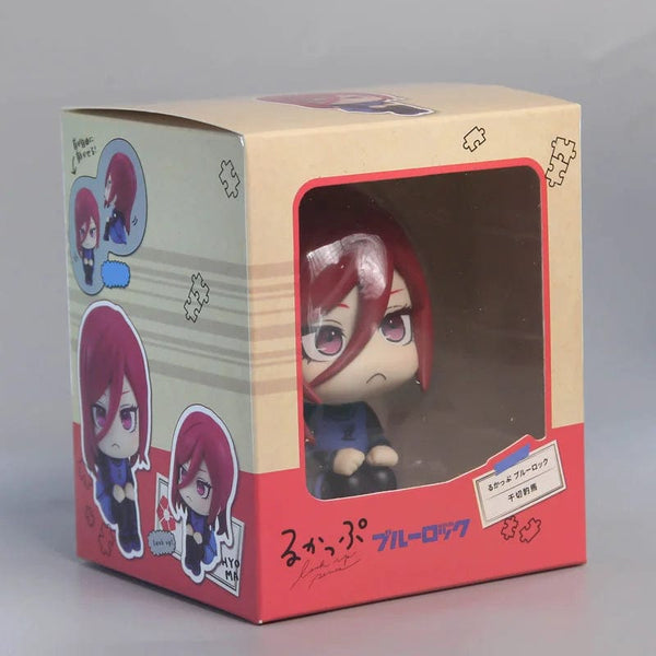 Planet Gates feng le hui bo box Anime Figures BLUE LOCK LOOK UP Isagi Yoichi Chigiri Hyoma Nagi Seishiro Action Figures PVC Toys for Children Collector 10cm