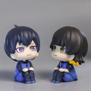 Planet Gates feng le hui bo box Anime Figures BLUE LOCK LOOK UP Isagi Yoichi Chigiri Hyoma Nagi Seishiro Action Figures PVC Toys for Children Collector 10cm