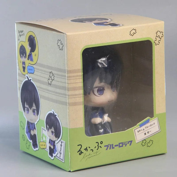 Planet Gates feng le hui bo box Anime Figures BLUE LOCK LOOK UP Isagi Yoichi Chigiri Hyoma Nagi Seishiro Action Figures PVC Toys for Children Collector 10cm