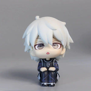 Planet Gates feng le hui bo box Anime Figures BLUE LOCK LOOK UP Isagi Yoichi Chigiri Hyoma Nagi Seishiro Action Figures PVC Toys for Children Collector 10cm