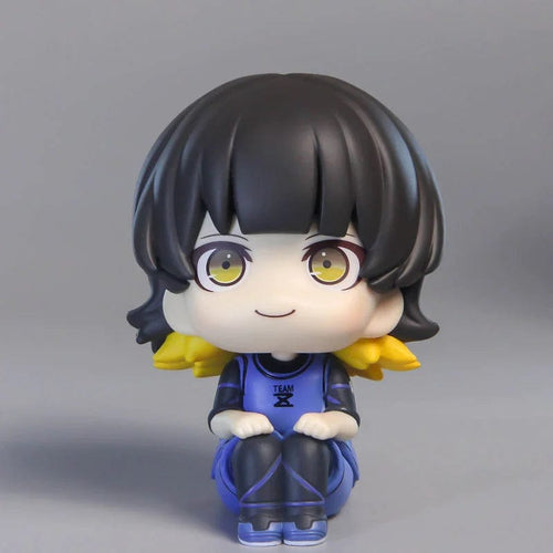 Planet Gates feng le hui bo box Anime Figures BLUE LOCK LOOK UP Isagi Yoichi Chigiri Hyoma Nagi Seishiro Action Figures PVC Toys for Children Collector 10cm