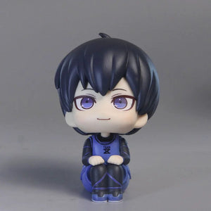 Planet Gates feng le hui bo box Anime Figures BLUE LOCK LOOK UP Isagi Yoichi Chigiri Hyoma Nagi Seishiro Action Figures PVC Toys for Children Collector 10cm