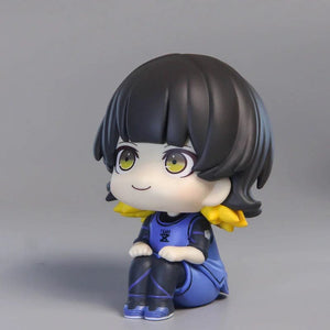 Planet Gates feng le hui bo box Anime Figures BLUE LOCK LOOK UP Isagi Yoichi Chigiri Hyoma Nagi Seishiro Action Figures PVC Toys for Children Collector 10cm