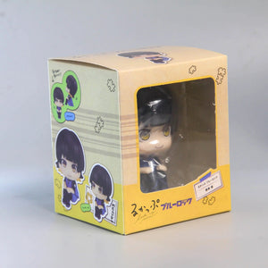 Planet Gates feng le hui bo box Anime Figures BLUE LOCK LOOK UP Isagi Yoichi Chigiri Hyoma Nagi Seishiro Action Figures PVC Toys for Children Collector 10cm