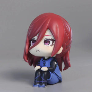 Planet Gates feng le hui bo box Anime Figures BLUE LOCK LOOK UP Isagi Yoichi Chigiri Hyoma Nagi Seishiro Action Figures PVC Toys for Children Collector 10cm