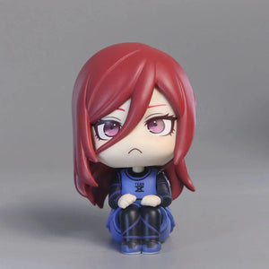 Planet Gates feng le hui bo box Anime Figures BLUE LOCK LOOK UP Isagi Yoichi Chigiri Hyoma Nagi Seishiro Action Figures PVC Toys for Children Collector 10cm