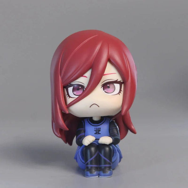 Planet Gates feng le hui bo box Anime Figures BLUE LOCK LOOK UP Isagi Yoichi Chigiri Hyoma Nagi Seishiro Action Figures PVC Toys for Children Collector 10cm