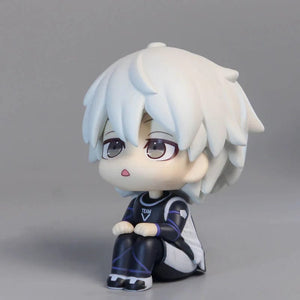 Planet Gates feng le hui bo box Anime Figures BLUE LOCK LOOK UP Isagi Yoichi Chigiri Hyoma Nagi Seishiro Action Figures PVC Toys for Children Collector 10cm
