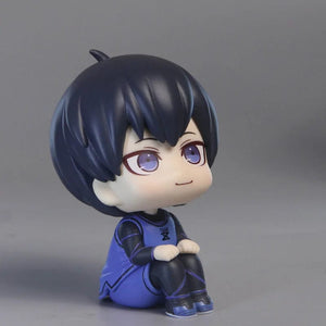 Planet Gates feng le hui bo box Anime Figures BLUE LOCK LOOK UP Isagi Yoichi Chigiri Hyoma Nagi Seishiro Action Figures PVC Toys for Children Collector 10cm