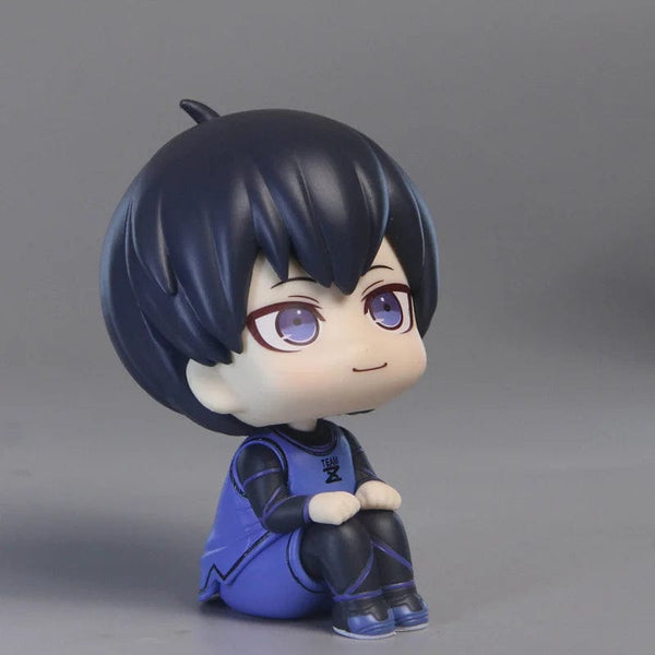 Planet Gates feng le hui bo box Anime Figures BLUE LOCK LOOK UP Isagi Yoichi Chigiri Hyoma Nagi Seishiro Action Figures PVC Toys for Children Collector 10cm