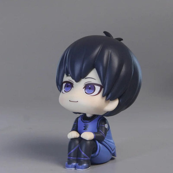 Planet Gates feng le hui bo box Anime Figures BLUE LOCK LOOK UP Isagi Yoichi Chigiri Hyoma Nagi Seishiro Action Figures PVC Toys for Children Collector 10cm