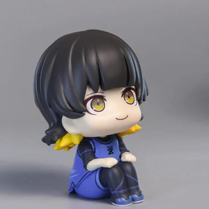 Planet Gates feng le hui bo box Anime Figures BLUE LOCK LOOK UP Isagi Yoichi Chigiri Hyoma Nagi Seishiro Action Figures PVC Toys for Children Collector 10cm