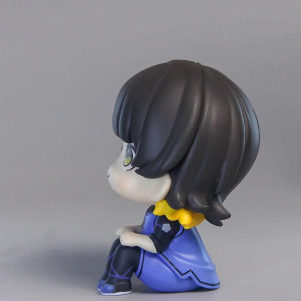 Planet Gates feng le hui bo box Anime Figures BLUE LOCK LOOK UP Isagi Yoichi Chigiri Hyoma Nagi Seishiro Action Figures PVC Toys for Children Collector 10cm