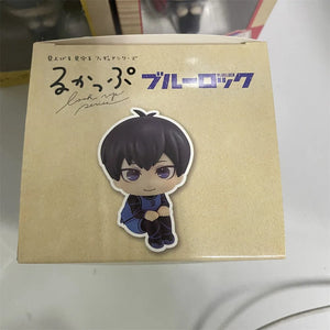 Planet Gates feng le hui bo box Anime Figures BLUE LOCK LOOK UP Isagi Yoichi Chigiri Hyoma Nagi Seishiro Action Figures PVC Toys for Children Collector 10cm