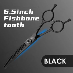 Planet Gates Fenice high-end 7.25 inch professional dog grooming scissors curved thinning shears for dogs & cats animal hair tijeras tesoura