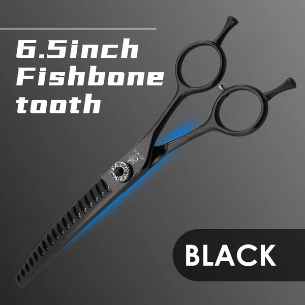 Planet Gates Fenice high-end 7.25 inch professional dog grooming scissors curved thinning shears for dogs & cats animal hair tijeras tesoura