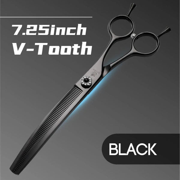 Planet Gates Fenice high-end 7.25 inch professional dog grooming scissors curved thinning shears for dogs & cats animal hair tijeras tesoura