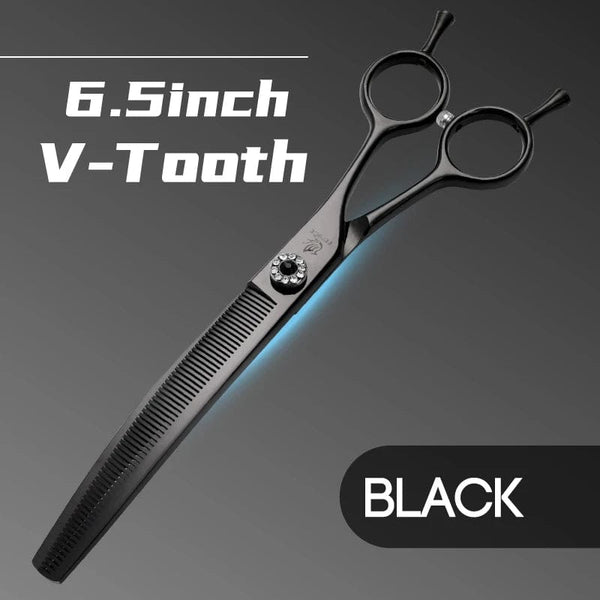 Planet Gates Fenice high-end 7.25 inch professional dog grooming scissors curved thinning shears for dogs & cats animal hair tijeras tesoura