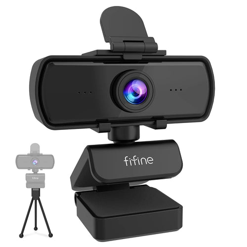 Planet Gates FIFINE 1440p Full HD PC Webcam with Microphone, tripod, for USB Desktop & Laptop,Live Streaming Webcam for Video Calling-K420
