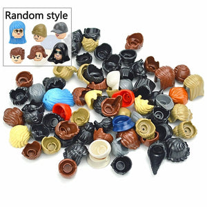 Planet Gates Figure Head Hair Hat Faces Creative Laugh Cry Cute Facial Model Kids Toys Boy Girl Gift Expression DIY Bricks Building Blocks