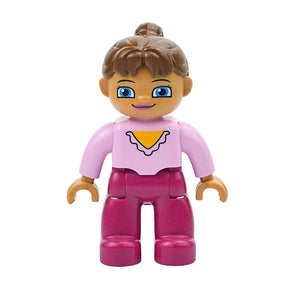 Planet Gates Figures Dolls Big Size Building Blocks Family Action Workers Doctor Police Farmer Compatible Large Bricks Duploes Kid Toys