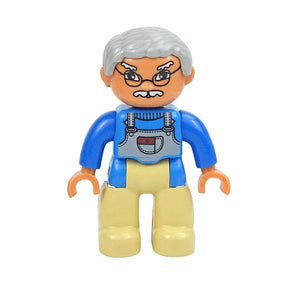 Planet Gates Figures Dolls Big Size Building Blocks Family Action Workers Doctor Police Farmer Compatible Large Bricks Duploes Kid Toys