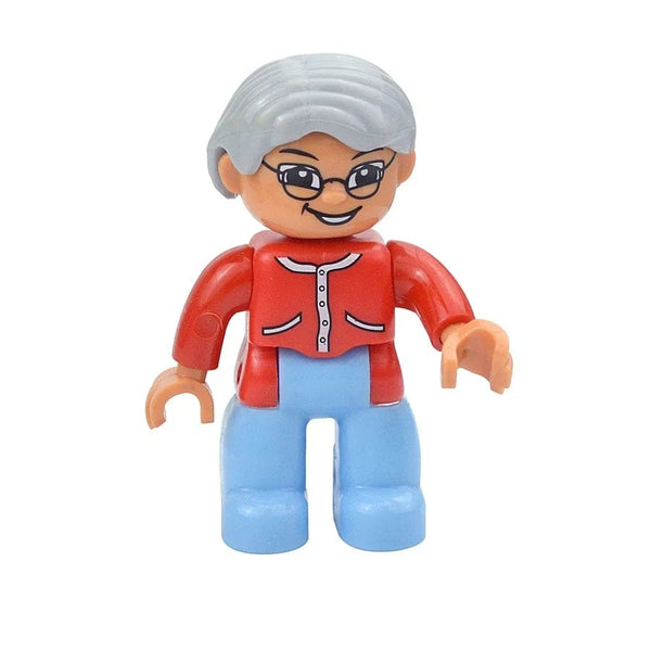 Planet Gates Figures Dolls Big Size Building Blocks Family Action Workers Doctor Police Farmer Compatible Large Bricks Duploes Kid Toys