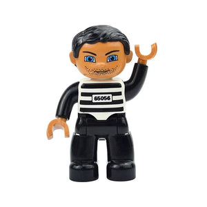 Planet Gates Figures Dolls Big Size Building Blocks Family Action Workers Doctor Police Farmer Compatible Large Bricks Duploes Kid Toys