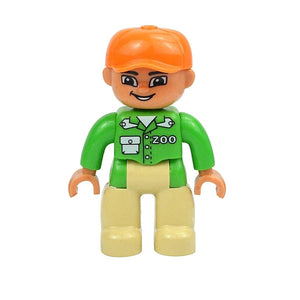 Planet Gates Figures Dolls Big Size Building Blocks Family Action Workers Doctor Police Farmer Compatible Large Bricks Duploes Kid Toys