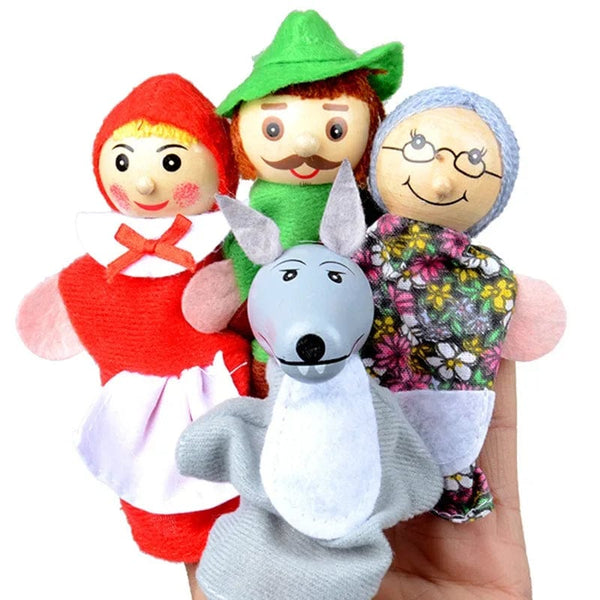 Planet Gates Finger Puppets Set Baby 10 pcs Animals Plush Doll Hand Cartoon  Family Hand Puppet Cloth theater Educational Toys for Kids Gifts