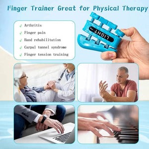 Planet Gates Finger Strengthener Finger Exerciser for Forearm and Hand Strengthener Hand Grip Workout Equipment for Musician Rock Climbing