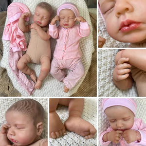 Planet Gates Finished Doll 20Inch Lifelike Already Painted Reborn Dolls LouLou 3D Skin Realistic Baby Alive Newborn Dolls Toy Figure Kids Girl Gift